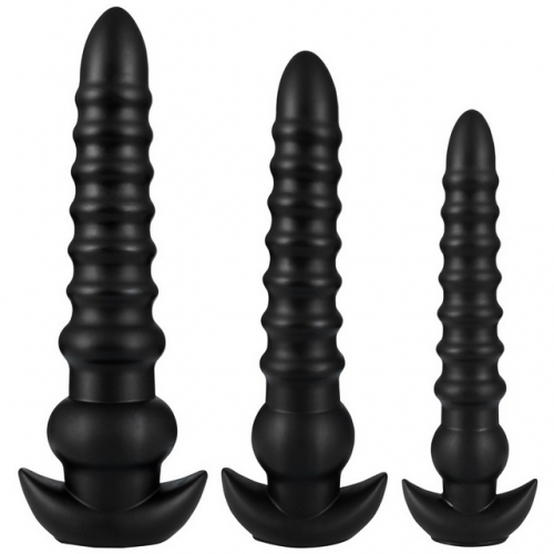 MOG New product Donkey Kong backyard three-piece prostate massage male and female masturbation soft silicone anal plug adult sex toys