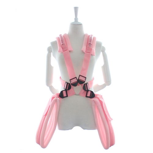 MOG Bondage sex toys tied hands pink suspenders clothes