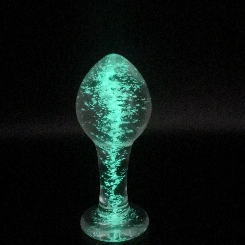 MOG Luminous Butt Plug Female Anal Masturbation Apparatus Glass Rod Crystal