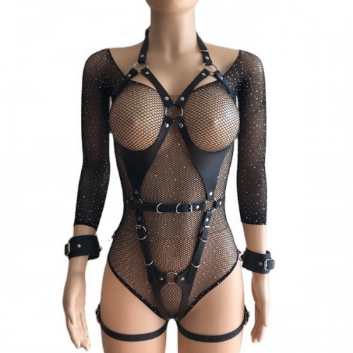 MOG  Women Harness BDSM Body set With underwear  MOG-BSN012