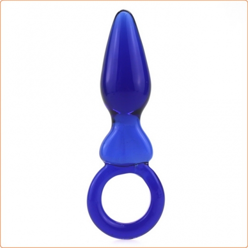 MOG Blue Anal Glass Plug MOG-ABF004