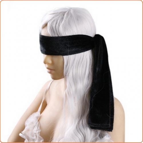 MOG Black Plush Eye Mask MOG-BSB033