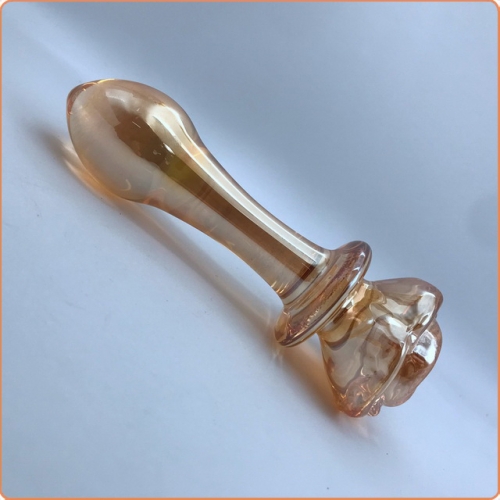 MOG Rose Flower Glass Butt Plug MOG-ABF024-2