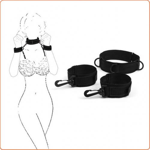 MOG Ribbon collar with handcuffs MOG-BSI019