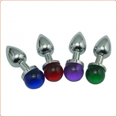 MOG Glass Beads Metal Anal Plug MOG-ABA025