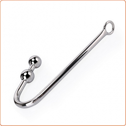 MOG Stainless steel double ball anal hook MOG-ABL002