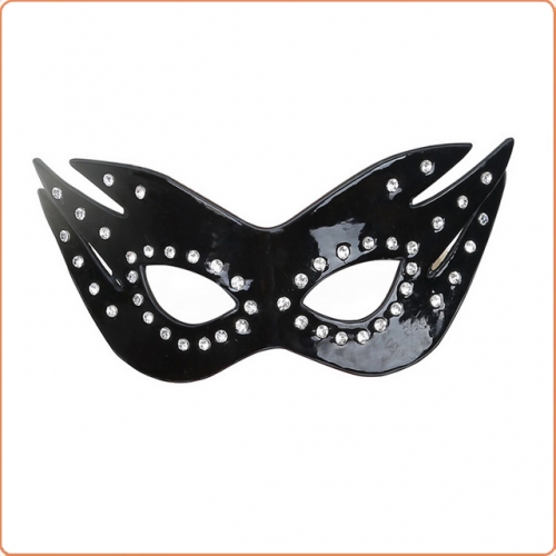 MOG Bright leather rhinestone fox eye mask MOG-BSB051