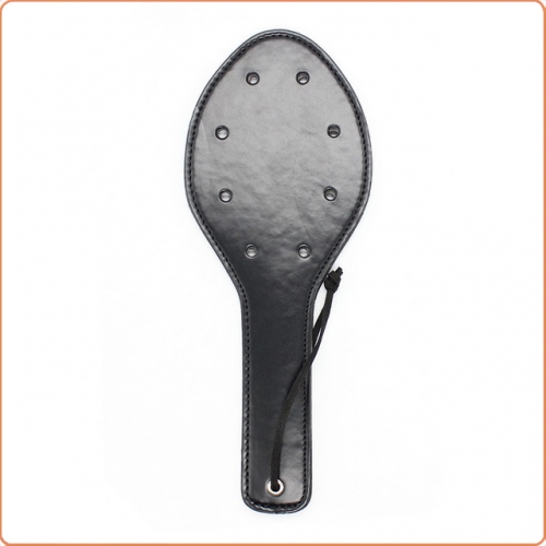 MOG Oval leather hand racket with spikes and holes MOG-BSF036