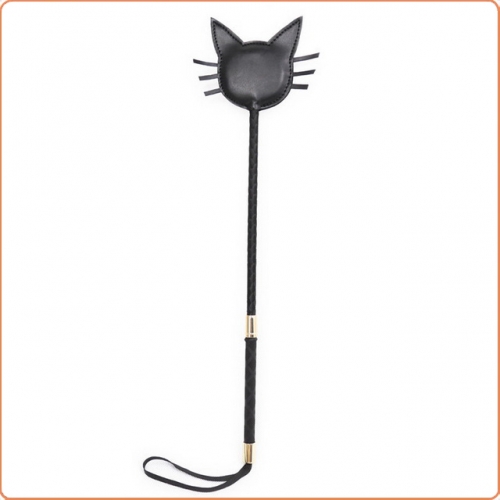 MOG Cat face pat head metal handle whip MOG-BSF0132
