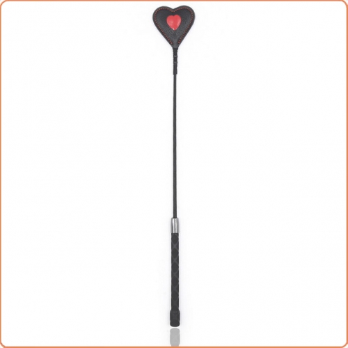 MOG Red heart wrapped head metal handle rod whip MOG-BSF094