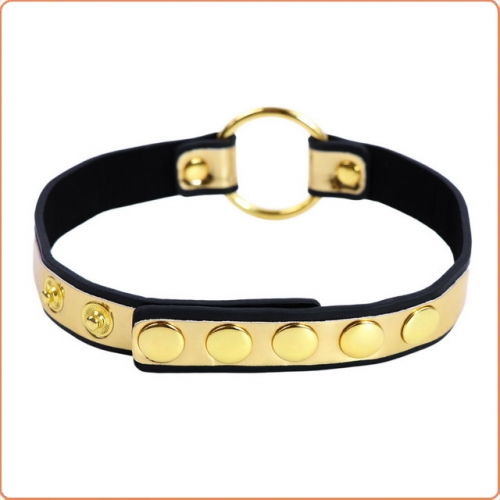 MOG Bright gold nail buckle iron ring neck cover MOG-BSC053