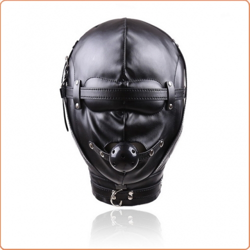 MOG Black leather mask MOG-BSD016