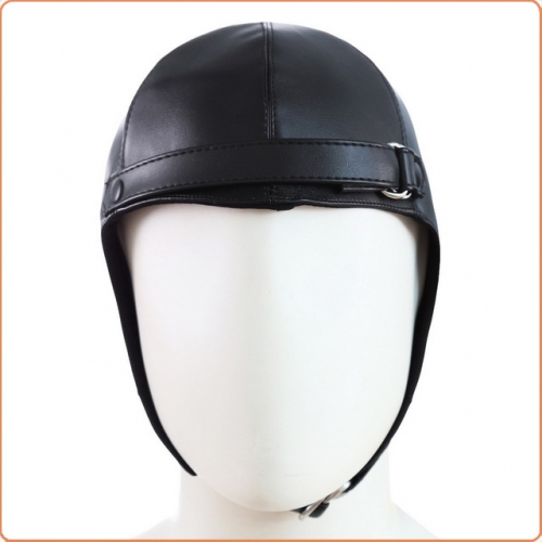 MOG Leather open mouth eye with air hole lacing headgear MOG-BSD018