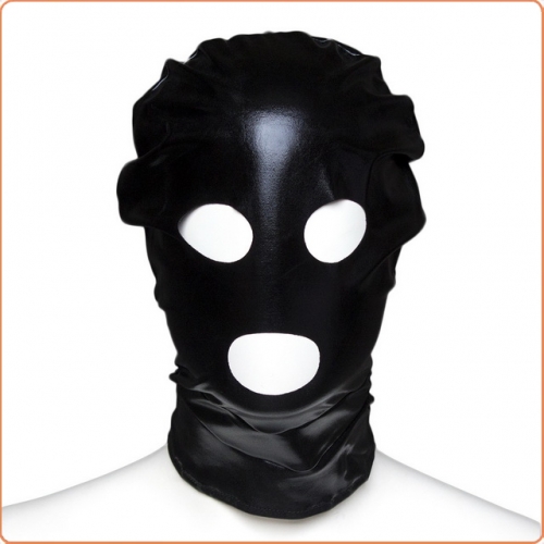 MOG Leaky mouth exposed eyes patent leather mask MOG-BSD011