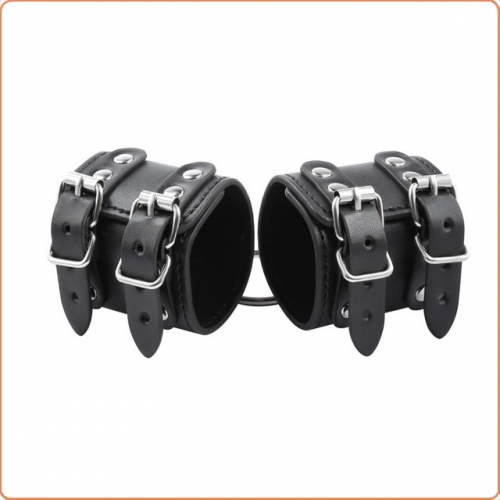MOG Two-row pin buckle leather cuffs MOG-BSE015