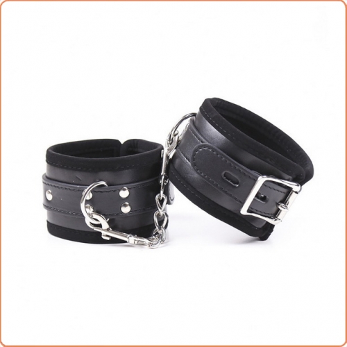 MOG Side single ring locking leather cuffs MOG-BSE010