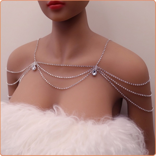 MOG Rhinestone shoulder chain clasp chain MOG-BSO009