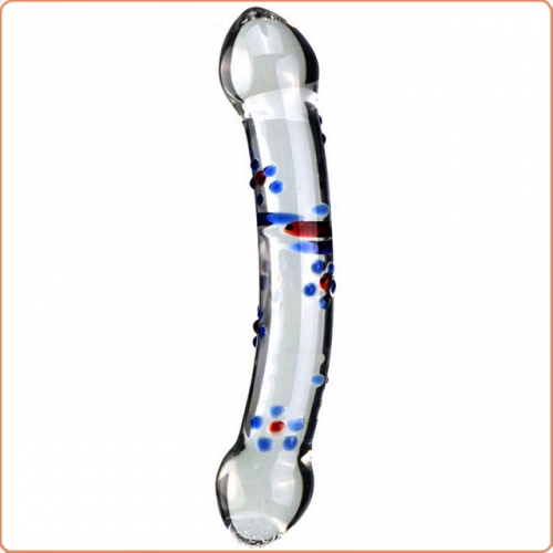 MOG S-type colorful transparent glass anal plug MOG-DSG0022