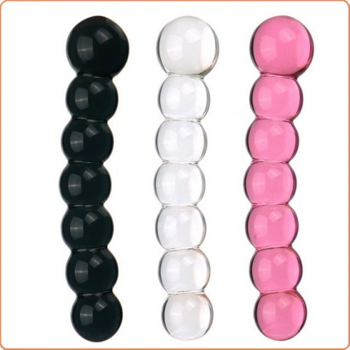 MOG Seven ball pulling beads glass anal plug MOG-ABF077
