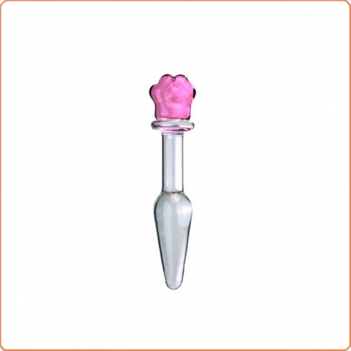 MOG Pink cat claw glass anal plug MOG-ABF0119