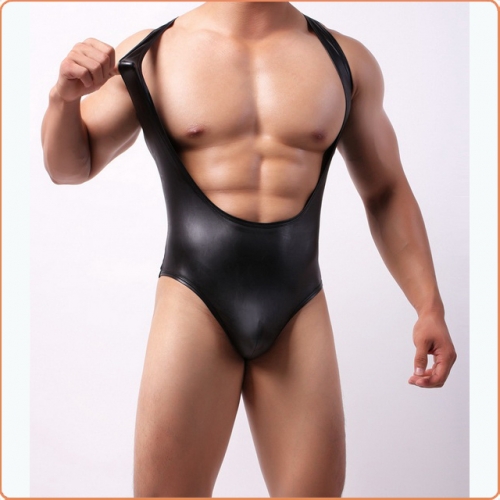MOG Patent leather breastless bodysuit undershirt MOG-LGN049