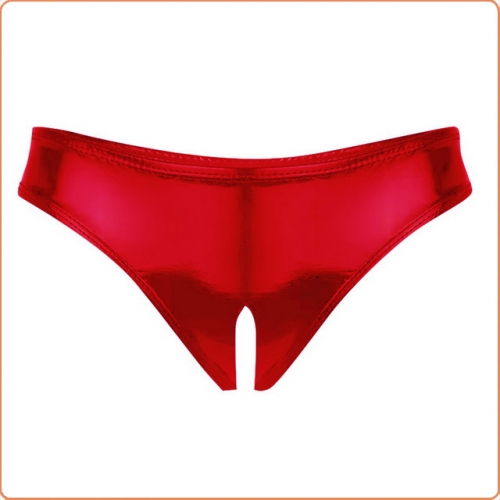MOG Patent leather sexy open file trunks MOG-LGH097