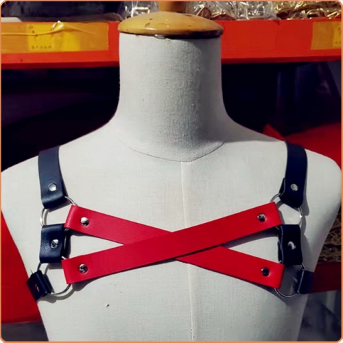 MOG Men's leather straps cross MOG-LGM057