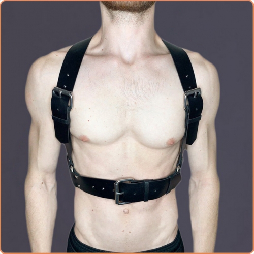 MOG Men's back strap personalized leather MOG-LGM118