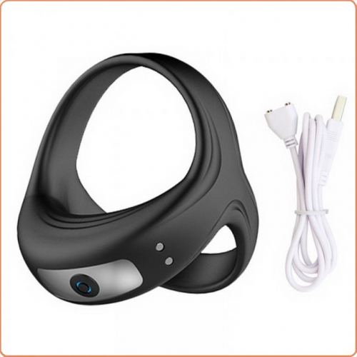 MOG Rechargeable silicone three-ring vibrating locking sperm ring MOG-MTD031