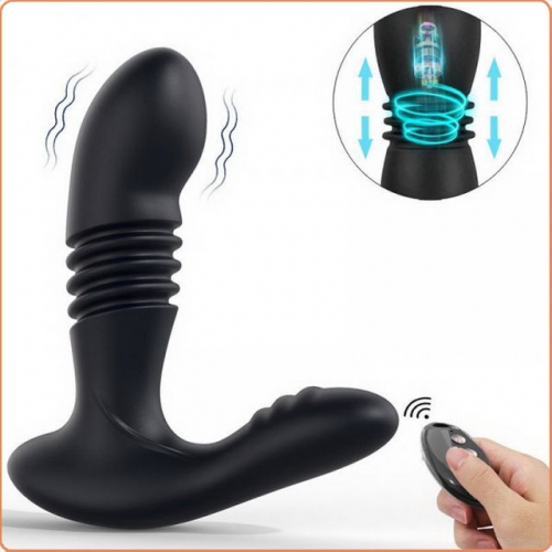 MOG Male retractable prostate massager vibrating anal plug MOG-ABI047