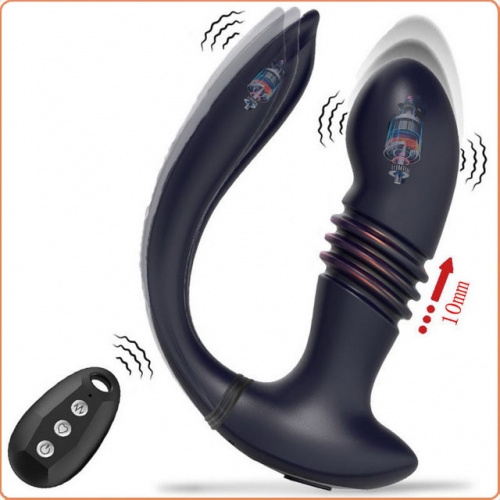 MOG Wireless remote control retractable vibrating male and female massager silicone MOG-ABI046