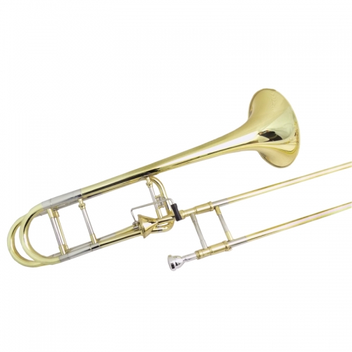 Bb/F Tapered Rotors Trombone Edward with case Yellow Brass Trombones Lacquer musical instruments