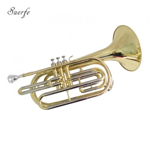 Bb Marching Trombone with Hard Case mouthpiece Lacquer silver nickel plated trombones musical instruments