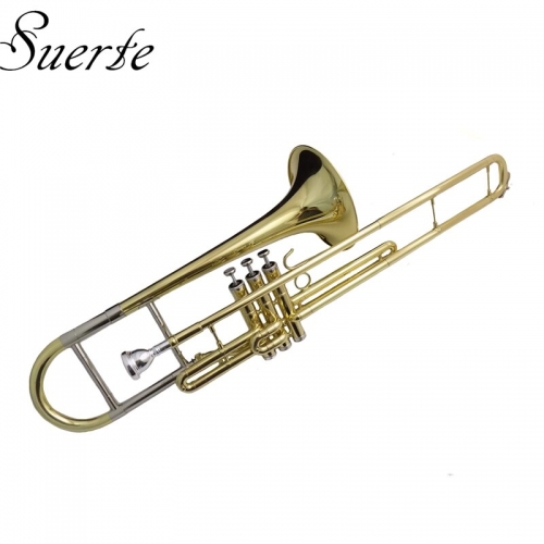 Eb Piston Trombone Brass Body with case and Mouthpiece Slide trombon Musical instruments professional