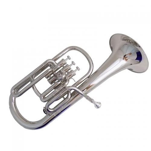 Pistons Alto Horn with ABS Case Mouthpiece Eb alto horns Musical instruments Yellow brass Nickel plated