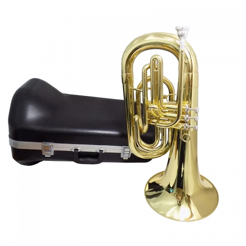 Bb Marching Euphonium with case and mouthpiece Yellow brass euphonium Horn musical instruments