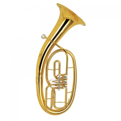 Free shipment Bb Baritone Three Valves Lacquer Finish With ABS case and mouthpiece Yellow brass Baritone Musical instruments