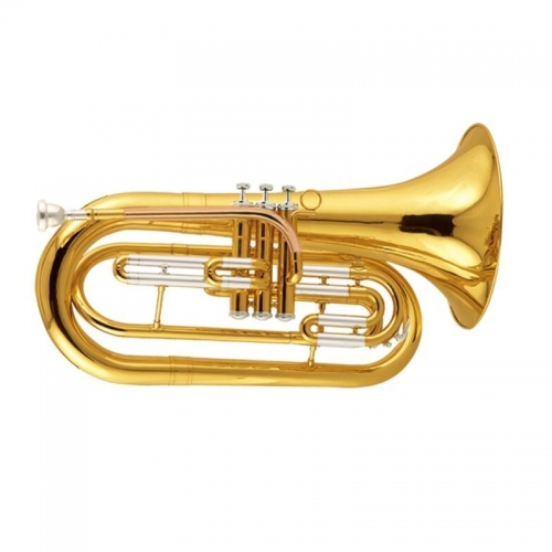 Bb Marching Baritone Horn musical instruments Yellow brass baritone with Foambody case