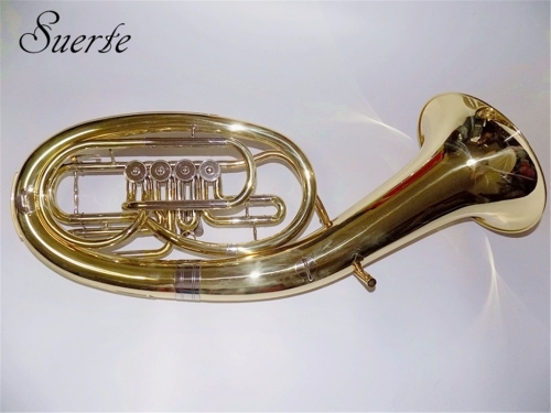 Free shipping from China 4 valves Baritone horn musical instruments Yellow brass baritone with case and mouthpiece