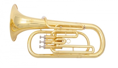 Free shipment Bb Baritone Horn musical instruments 3 Pistons baritone with ABS Case and Mouthpiece buy musical instruments from China