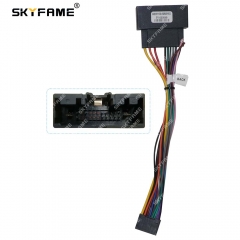 SKYFAME Car 16pin Wiring Harness Adapter Android Radio Power Cable For Ford Escort