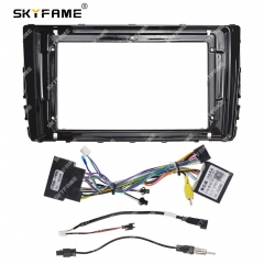 SKYFAME Car Frame Fascia Adapter Canbus Box Android Radio Dash Fitting Panel Kit For Volkswagen Viloran Sagitar Tayron T-ROC