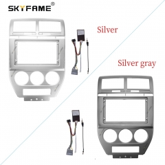 SKYFAME Car Fascia Frame Adapter Canbus Box Decode Patriot Android Radio Fitting Panel Kitr For Dodge Caliber Jeep Compass 1 MK