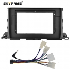 SKYFAME Car Frame Fascia Adapter Android Radio Dash Fitting Panel Kit For Toyota Highlander