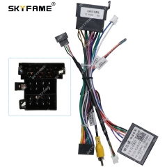 SKYFAME Car 16pin Wiring Harness Adapter Canbus Box Decoder Android Radio Power Cable  For Dongfeng Fengshen AX7