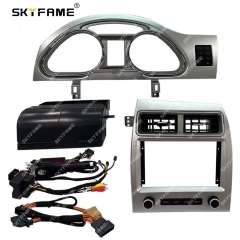 SKYFAME Car Frame Fascia Adapter With Canbus Box Android Radio Dash Fitting Panel Kit For Audi Q7