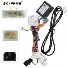 SKYFAME Car 16pin Wiring Harness Adapter Canbus Box Decoder For Nissan Teana J32 Maxima Android Radio Power Cable