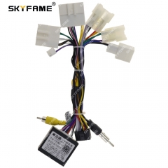 SKYFAME Car 16pin Wiring Harness Adapter Canbus Box Decoder For Toyota CHR 2016 Android Radio Power Cable FT-RZ-01