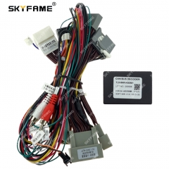 SKYFAME Car 16pin Wiring Harness Adapter Canbus Box Decoder Android Radio Power Cable For Honda Odyssey