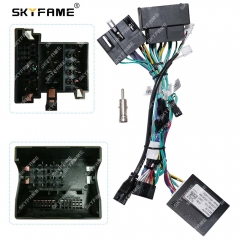 SKYFAME Car 16pin Wiring Harness Adapter Canbus Box Decoder Android Radio Power Cable  For Benz Vito Viano Metris BZ11.10